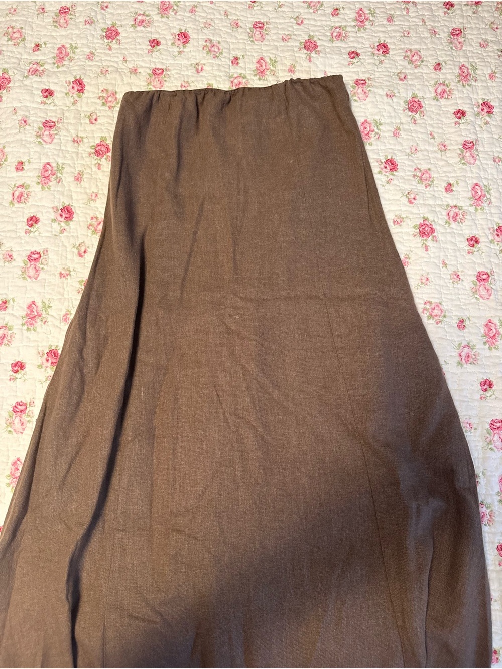 Weworewhat Aline strapless linen maxi dress XS - Picture 2 of 5